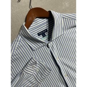 Peter Millar Excursionist Flex Button Up Shirt Men's Size XL Blue Crown Crafted